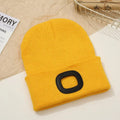 GlowGear™ LED Beanie Hat: USB Rechargeable Winter Headlamp Cap for Warmth & Hands-Free Light