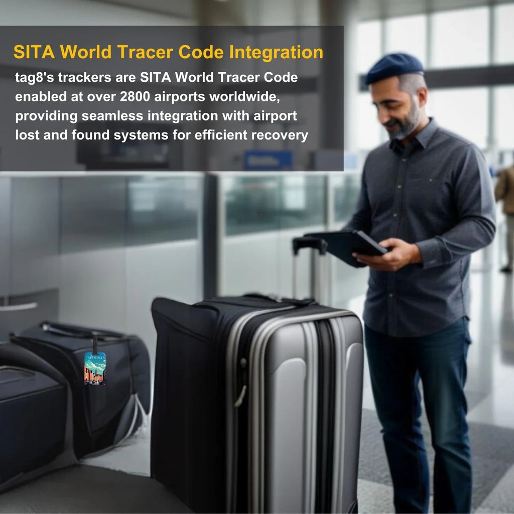 Smart Bag Security Tag - Copenhagen [Pack 2]