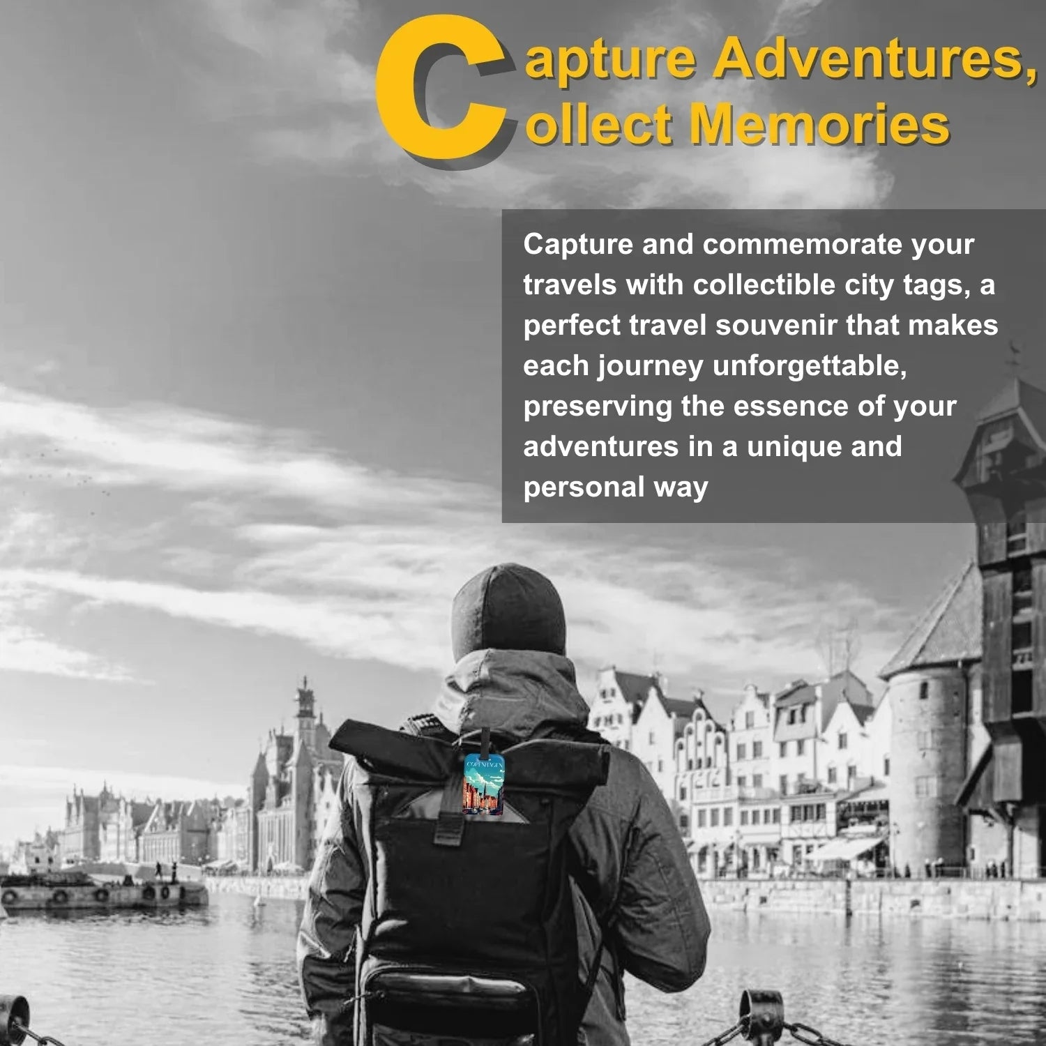 Smart Bag Security Tag - Copenhagen [Pack 2]